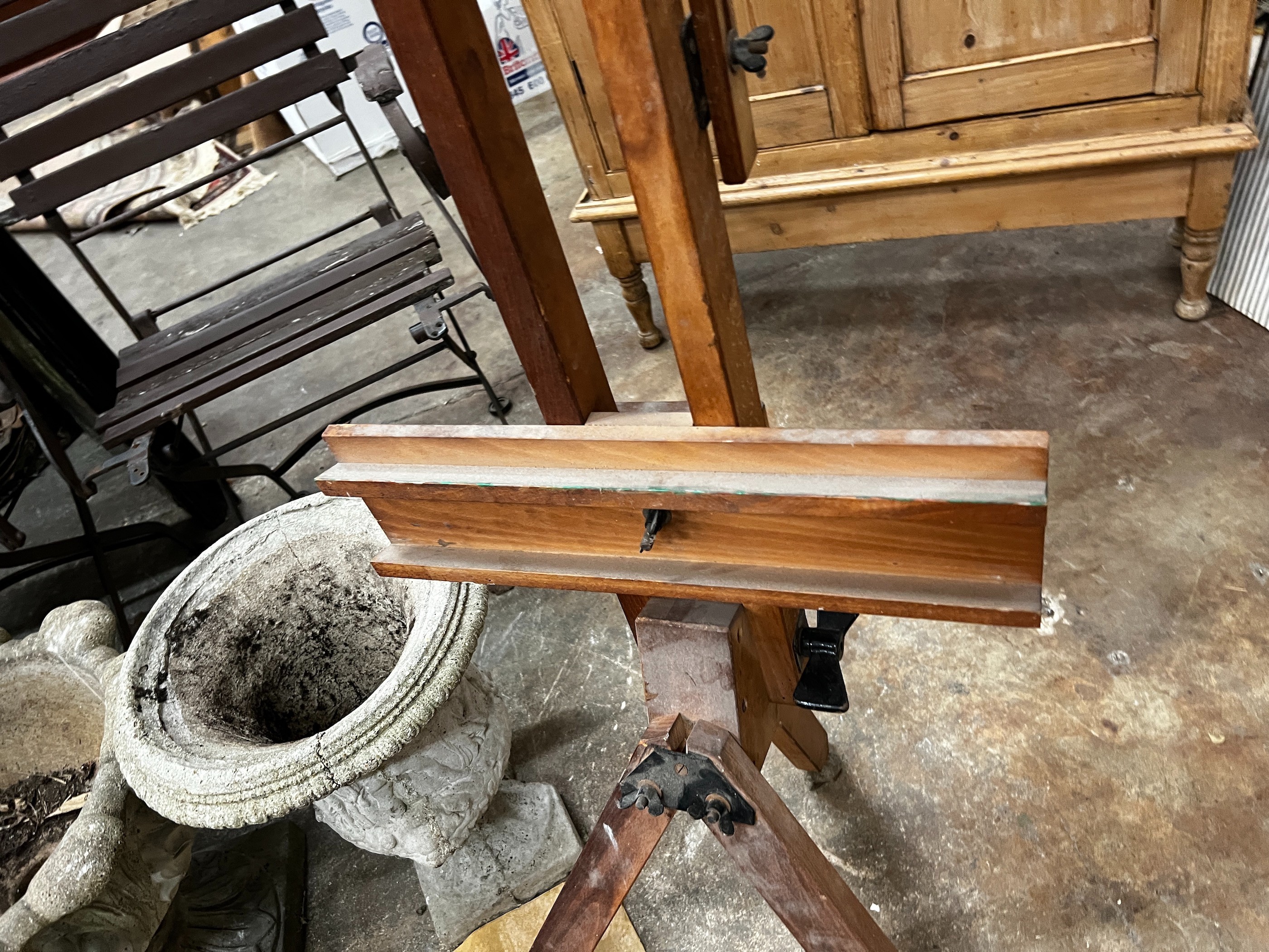 A beech artists studio easel